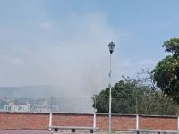 Denuncian quema de basura en predio de La Joya, Izúcar de Matamoros
