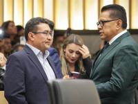 Diputados en el salón de plenos del Congreso de Puebla