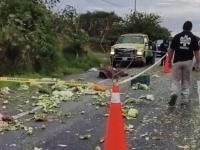 Accidente sobre carretera Atlixco-Izúcar
