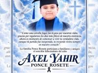 Muere niño 