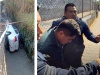 Ebrio atropella en Cuautlancingo