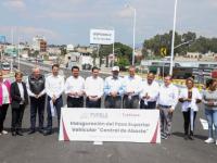 Gobernador Sergio Salomón Céspedes Peregrina entrega Paso Superior Vehicular de la Central de Abasto