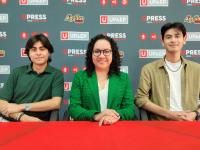 Estudiantes UPAEP Jesús González, Argelia Miranda y Yeshua Gracia