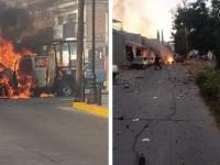 Explotan dos coches bomba en Guanajuato