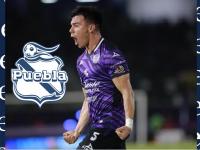 Facundo Almada celebrando una anotación con la camiseta de Mazatlán FC