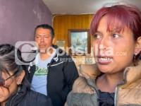 Hermanas de Catalina, quien murió intoxicada, junto con sus dos hijos, en la colonia Leobardo Coca