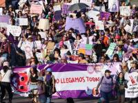Marcha feminista del 8M en Puebla