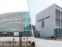 Fachadas de la FGE Puebla y Congreso 