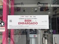 Sello de embargo en Plaza Dorada