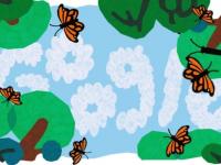 Google celebra la migración de la mariposa monarca con un doodle