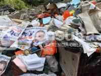 Hallan material electoral confidencial en basurero clandestino de Ocomantla