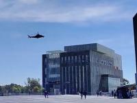 helicoptero del gobierno de Puebla en el CIS