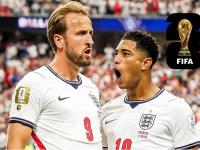 Kane y Bellingham celebrando una de las anotaciones frente a Croacia