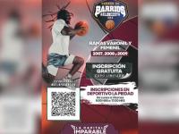 Cartel del Torneo de Barrios de Baloncesto 3x3