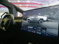 Interior de  Tesla Cybertruck