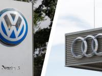 Logos de Volkswagen y de Audi (Foto ilustrativa)