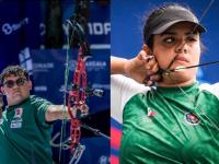 México gana plata en equipos mixtos de tiro con arco en Chengdú 2025