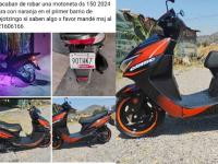 Moto robada en Huejotzingo