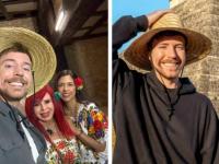 MrBeast graba en zonas arqueológicas con aval del INAH