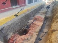 Muro prehispánico en Atlixco