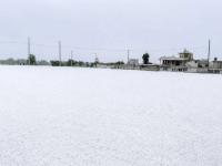 Granizada en Huejotzingo