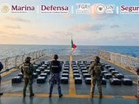 En operativo marítimo, aseguraron dos toneladas de droga frente a costas de Guerrero