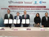 Pepe Chedraui firma convenios con Bancomext y COMCE Sur en pro de empresas