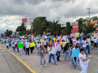 Manifestación del Tecnológico de Texmelucan
