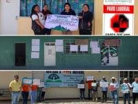 Protestas de maestros de telebachilleratos en Puebla