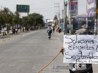 Protesta por el agua en Puebla