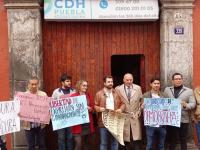 Ciudadanos protestan frente a la CDH por la Ley de Ciberasedio