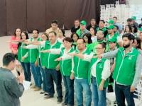 Toma de protesta del nuevo comité municipal del PVEM en Teziutlán