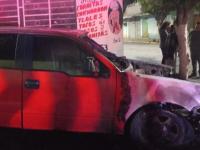  Incendian camioneta 