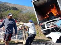 Rapiña en autopista Puebla-Orizaba