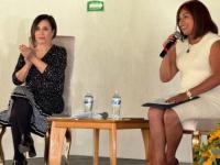 Rosario Robles y Roxana Luna en conferecia sobre Reforma Electoral