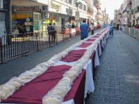 Rosca de Reyes por las calles de Puebla
