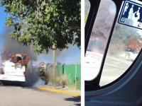 Se incendia camión 