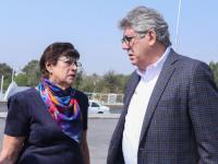 Silvia Tanús y Juan Manuel Vega, funcionarios de la SMT