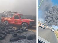 Talachería se incendia en Tecamachalco