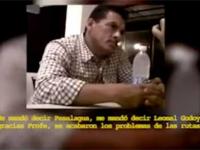 El hombre que acompaña a Gómez Martínez "La Tuta" en el video difundido hoy
