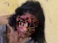 Presuntos ladrones que están retenidos por la población de Tepatlaxco