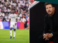 Vinicius se burla de Simeone tras cruce en la Supercopa